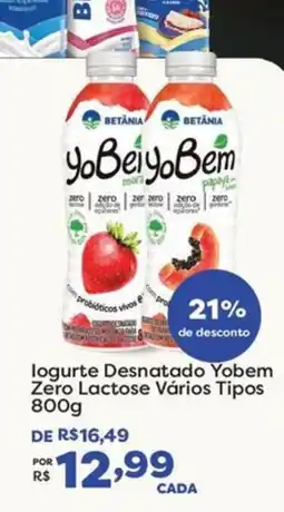 Mercadinhos São Luiz Iogurte Desnatado Yobem Vários Tipos oferta