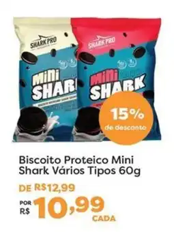 Mercadinhos São Luiz Biscoito Proteico Mini Shark Vários Tipos oferta