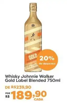 Mercadinhos São Luiz Whisky Johnnie Walker Gold Label Blended oferta