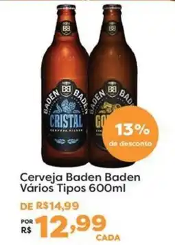 Mercadinhos São Luiz Cerveja Baden Baden Vários Tipos oferta