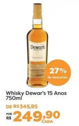 Mercadinhos São Luiz Whisky Dewar's 15 Anos oferta