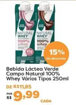 Mercadinhos São Luiz Bebida Láctea Verde Campo Natural 100% Whey Vários Tipos oferta