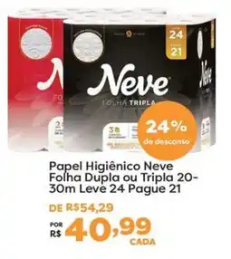 Mercadinhos São Luiz Papel Higiênico Neve Folha Dupla ou Tripla oferta
