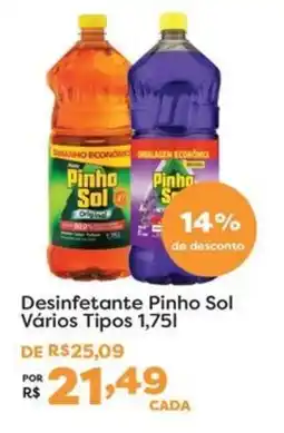 Mercadinhos São Luiz Desinfetante Pinho Sol Vários Tipos oferta