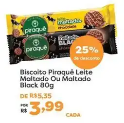 Mercadinhos São Luiz Biscoito Piraquê Leite Maltado Ou Maltado Black oferta