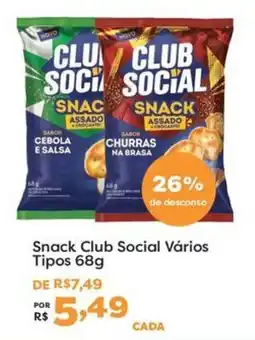 Mercadinhos São Luiz Snack club social vários tipos oferta