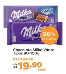Mercadinhos São Luiz Chocolate milka vários tipos oferta