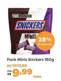 Mercadinhos São Luiz Pack Minis Snickers oferta