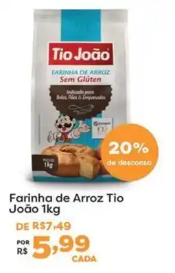 Mercadinhos São Luiz Farinha de Arroz Tio João oferta