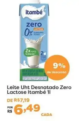 Mercadinhos São Luiz Leite Uht Desnatado Zero Lactose Itambé 1l oferta