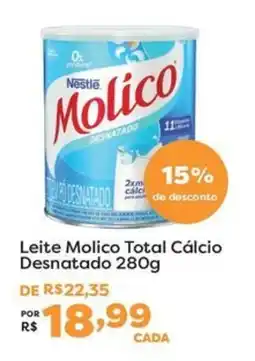 Mercadinhos São Luiz Leite molico total calcio desnatado oferta