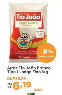 Mercadinhos São Luiz Arroz tio joão branco tipo 1 longo fino oferta