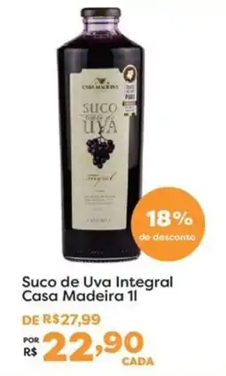 Mercadinhos São Luiz Suco de Uva Integral Casa Madeira oferta