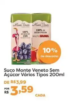 Mercadinhos São Luiz Suco monte veneto sem açúcar vários tipos oferta