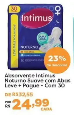 Mercadinhos São Luiz Absorvente intimus noturno suave com abas oferta