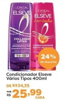 Mercadinhos São Luiz Condicionador elseve vários tipos oferta