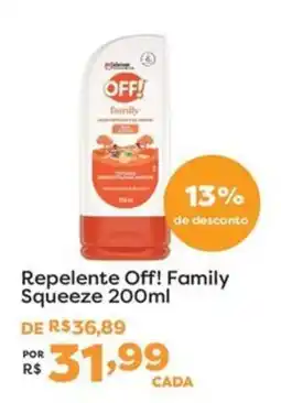 Mercadinhos São Luiz Repelente off! family squeeze oferta