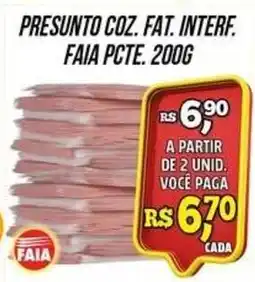 Zattão Supermercado presunto coz. fat. interf. oferta