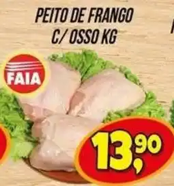 Zattão Supermercado Peito de frango c/ osso kg oferta