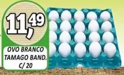 Zattão Supermercado ovo branco tamago band oferta