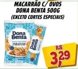 Zattão Supermercado Macarrão c/ ovos dona benta 500g oferta