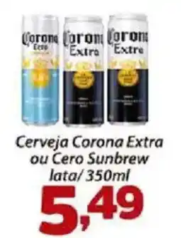 Confiança Supermercados Cerveja Corona Extra ou Cero Sunbrew oferta