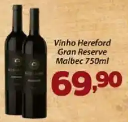 Confiança Supermercados Vinho Hereford Gran Reserve Malbec oferta