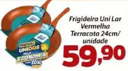 Confiança Supermercados Frigideira uni lar vermelha terracota oferta