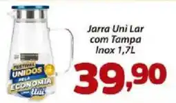 Confiança Supermercados Jarra uni lar com tampa inox 1,7l oferta