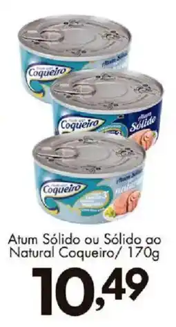 Confiança Supermercados Atum Sólido ou Sólido ao Natural Coqueiro oferta