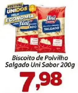 Confiança Supermercados Biscoito de Polvilho Salgado Uni Sabor oferta