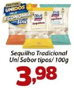 Confiança Supermercados Sequilho tradicional uni sabor tipos oferta
