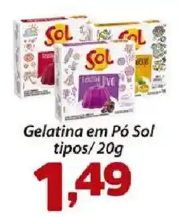 Confiança Supermercados Gelatina em Pó Sol oferta