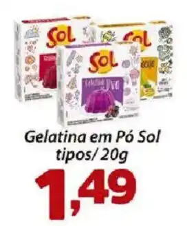 Confiança Supermercados Gelatina em Pó Sol oferta