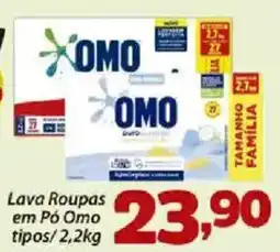 Confiança Supermercados Lava Roupas em Pó Omo tipos oferta