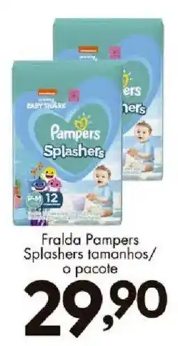 Confiança Supermercados Fralda pampers splashers tamanhos oferta