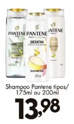 Confiança Supermercados Shampoo pantene tipos oferta