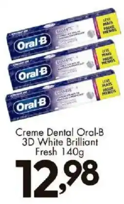 Confiança Supermercados Creme Dental Oral-B 3D White Brilliant Fresh oferta