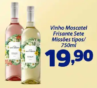 Confiança Supermercados Vinho Moscatel Frisante Sete Missões tipos oferta