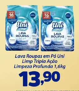 Confiança Supermercados Lava Roupas em Pó Uni Limp Tripla Ação oferta