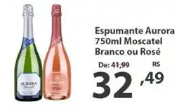 Del Moro Supermercados Espumante aurora 750ml moscatel branco ou rosé oferta