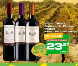 Del Moro Supermercados Vinho Chileno Cabeza de Piedra oferta