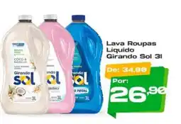 Del Moro Supermercados Lava Roupas Líquido Girando Sol 3l oferta
