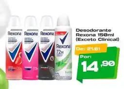 Del Moro Supermercados Desodorante rexona 150ml oferta