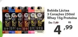 Del Moro Supermercados Bebida Láctea 3 Corações oferta