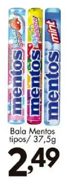 Confiança Supermercados Bala Mentos tipos oferta