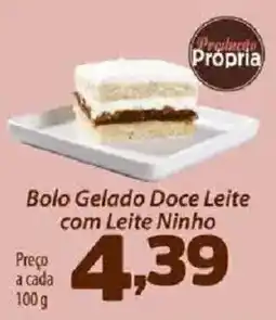Confiança Supermercados Bolo Gelado Doce Leite com Leite Ninho oferta