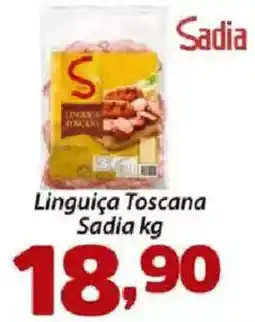 Confiança Supermercados Linguica Toscana Sadia kg oferta