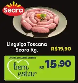 Covabra Supermercados Linguiça Toscana Seara Kg. oferta