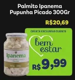 Covabra Supermercados Palmito Ipanema Pupunha Picado oferta